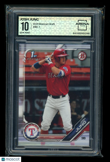 2019 Bowman Draft Josh Jung #BD-7 Arena Club 10