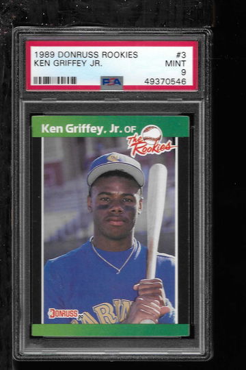 1989 DONRUSS ROOKIES KEN GRIFFEY JR PSA 9