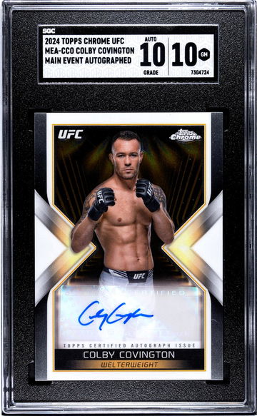 2024 Topps Chrome #MEA-CCO Colby Covington Main Event Autographed Auto SGC 10