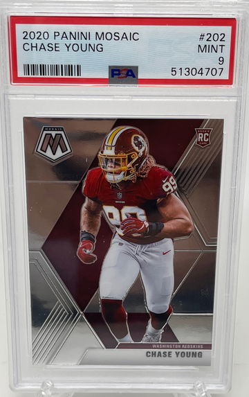 2020 Panini Mosaic Chase Young RC PSA 9