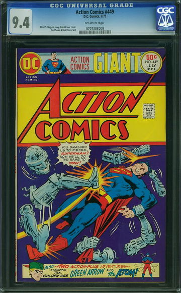 ACTION COMICS #449, CGC 9.4 NM