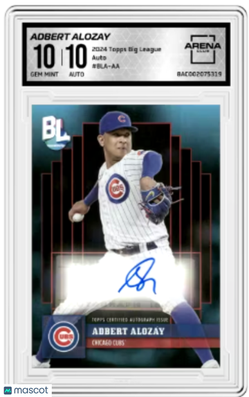 2024 Topps Big League Adbert Alzolay #BLA-AA Auto Arena Club 10 Auto 10