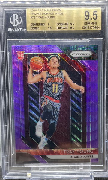 2018 Prizm Trae Young Purple Wave