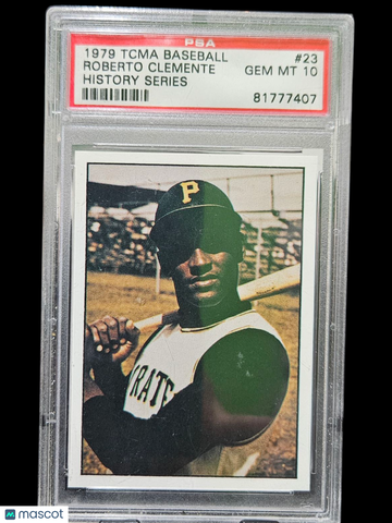1979 Tcma Baseball History Series Roberto Clemente #23 PSA 10