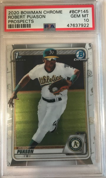 2020 Bowman Chrome Prospects Robert Puason PSA 10