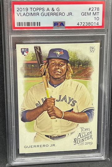 2019 Topps Allen & Ginter Vladimir Guerrero Jr. ROOKIE RC #278 PSA 10 GEM MINT