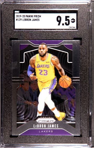 2019-20 Panini Prizm #129 LeBron James SGC 9.5 Mint + Lakers