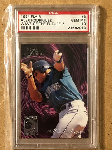 1994 Flair Alex Rodriguez Rookie Wave Of The Future 2 #8 PSA 10