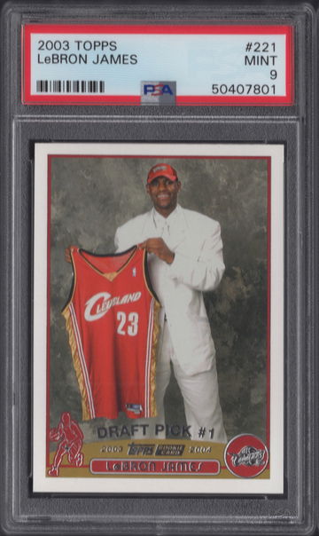 2003 Topps 221 Lebron James PSA 9 MINT