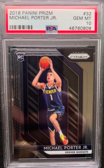 2018 Panini Prizm Michael Porter Jr #32 PSA 10