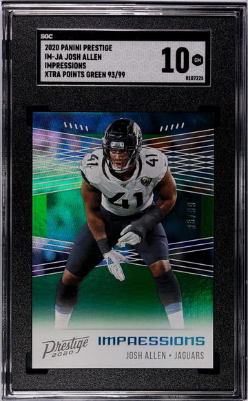 2020 Prestige #IM-JA Josh Allen Impressions /99 SGC 10