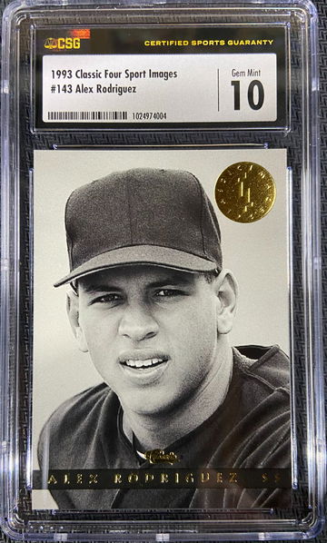 1993 Classic Four Sport Images Alex Rodriguez CSG 10 GEM MINT Low POP!