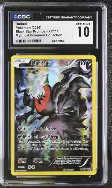 2016 Pokémon XY Black Star Promo Darkrai #XY114 Holo CGC 10