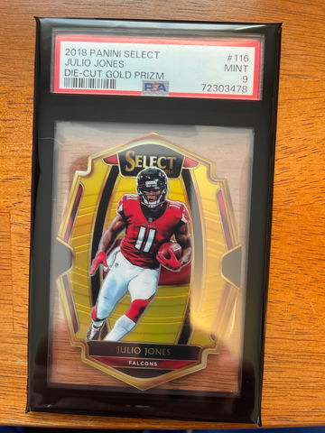 Julio Jones 2018 Select Premier Level Gold Prizm Die Cut 2 / 10