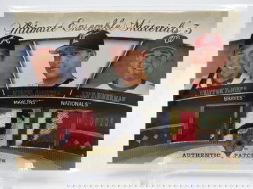 JONES CABRERA ZIMMERMAN 2006 ULTIMATE COLLECTION TRIPLE PRIME GAME WORN! #06/20!