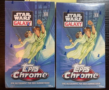 (2) Topps Chrome Star Wars Galaxy Hobby Boxes