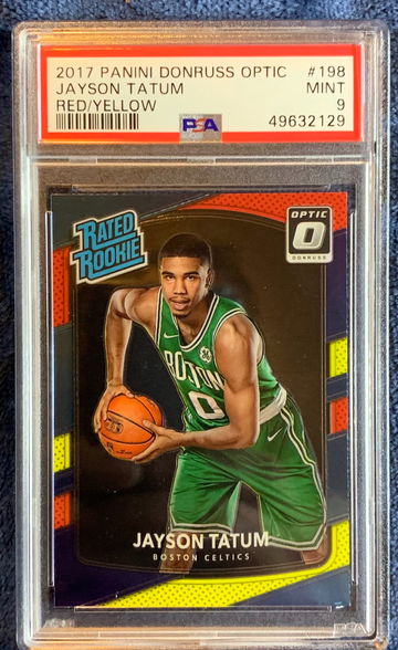 Jayson Tatum 2017 Optic Red Yellow