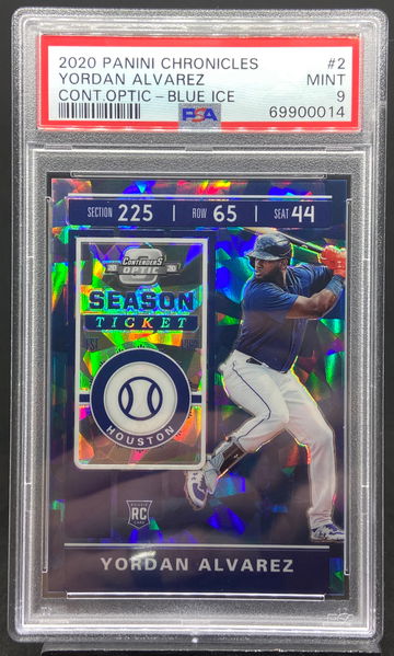 Yordan Alvarez 2020 Chronicles Contenders Optic /99 PSA 9