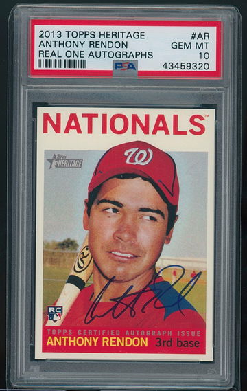 Anthony Rendon 2013 Topps Heritage ROA PSA 10