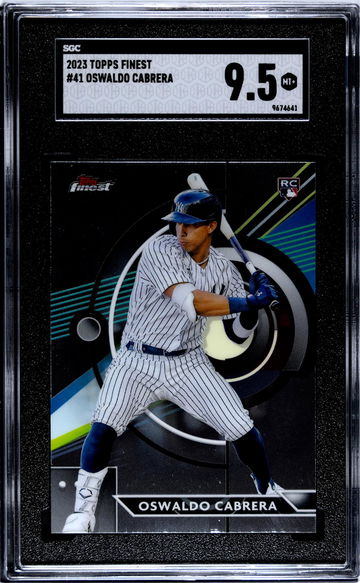 2023 Topps Finest #41 Oswaldo Cabrera SGC 9.5