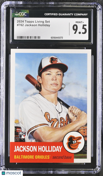 2024 Topps Living Set Jackson Holliday #762 CGC 9.5