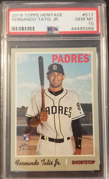 2019 Topps Heritage Fernando Tatis Jr PSA 10 GEM MINT