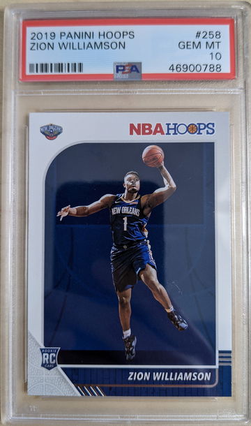 Zion Williamson 2019 Panini Hoops