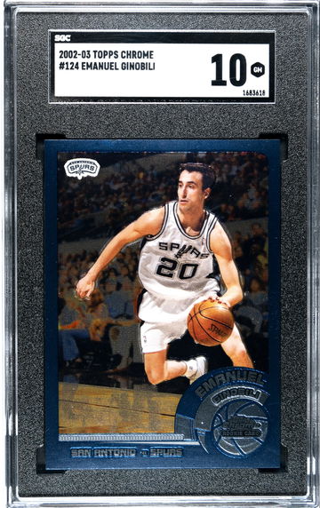 Manu Ginobili RC 2002-03 Topps Chrome #124