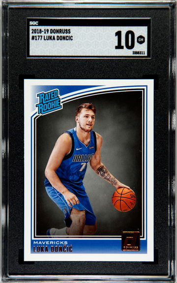 Luka Doncic 2018-19 Donruss #177 Rated Rookie SGC 10 Gem Mint