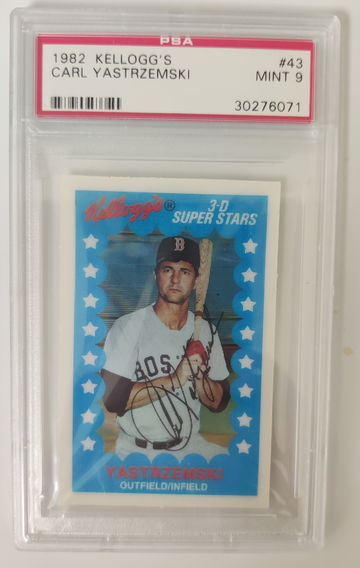 1982 Kellogg's Carl Yastrzemski #43 PSA 9 Mint