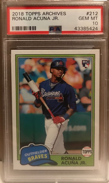 Ronald Acuna 2018 Topps Archives RC