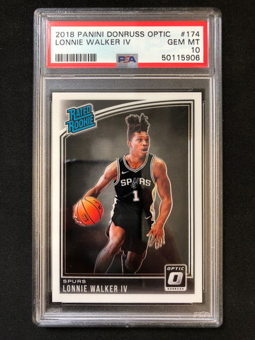 2018 Panini Donruss Optic - Lonnie Walker IV - Rated Rookie Base PSA 10 Gem Mint