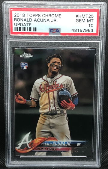2018 Topps Chrome Update Ronald Acuna Jr PSA 10
