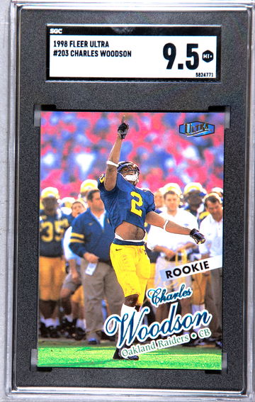 1998 Ultra  Charles Woodson  RC #203 SGC 9.5