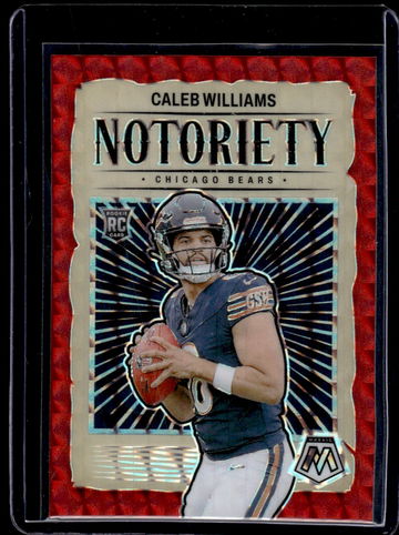 2024 Panini Mosaic Notoriety Caleb Williams #18 RC Prizm