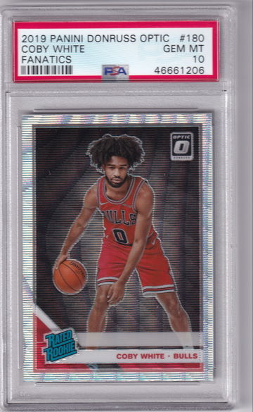 Coby White 2019 Optic Fanatics Silver Wave RC PSA 10