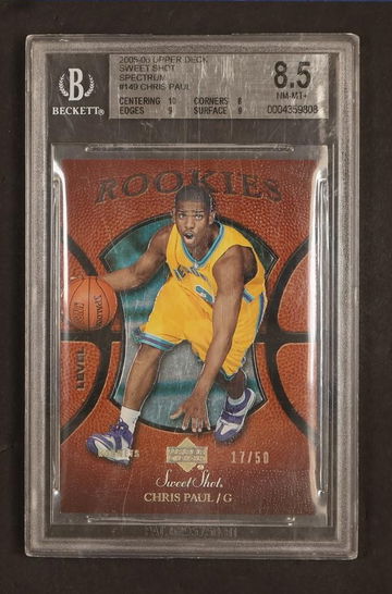 2005-06 Upper Deck Sweet Shot Spectrum Chris Paul #149 RC /50 BGS 8.5