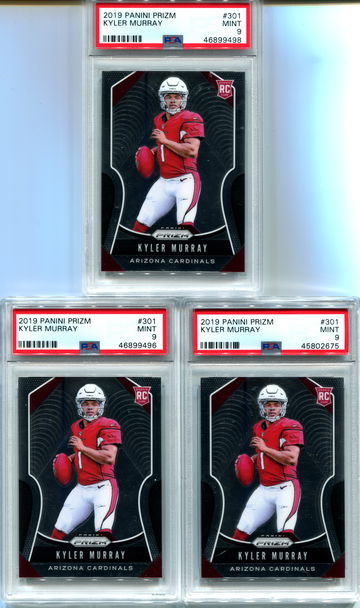 (3) Kyler Murray Prizm PSA 9