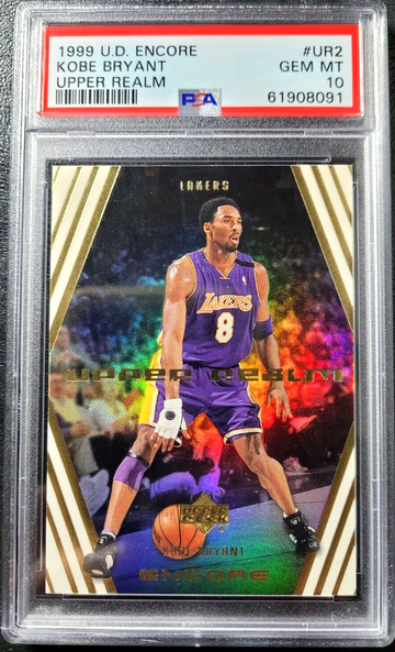 1999 Upper Deck Encore KOBE BRYANT Upper Realm UR2 Holo Prizm SP PSA 10 GEM MINT