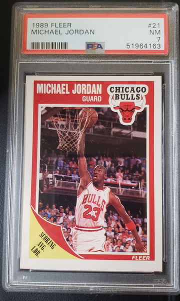 1989-90 Fleer #21 Michael Jordan PSA 7 NM