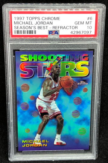Michael Jordan 1997 Topps Chrome Season's Best Refractor PSA 10 POP 86