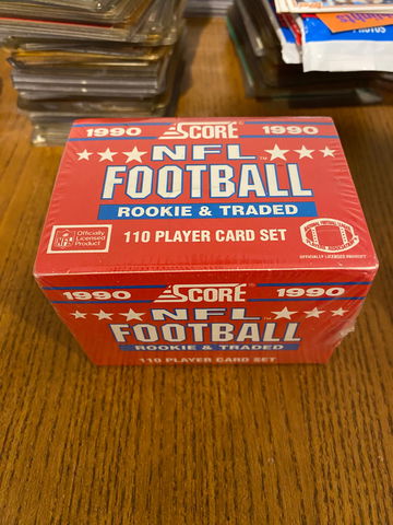 1990 SCORE NFL Football Rookie and Traded 110 Card Set FACTORY SEALED