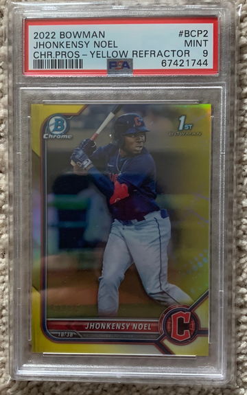 Jhonkensy Noel Yellow Refractor PSA 9
