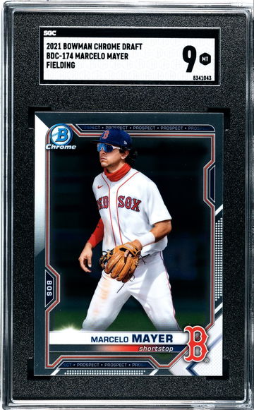 2021 Bowman Chrome Draft Marcelo Mayer BDC-174 Image Variation Fielding