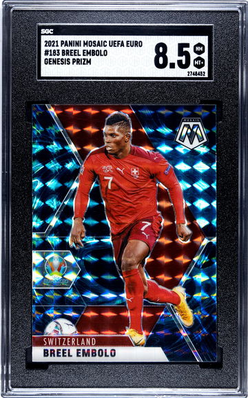 Breel Embolo - 2021 Mosaic UEFA Euro #183 Genesis Prizm - SGC 8.5 Pop 1