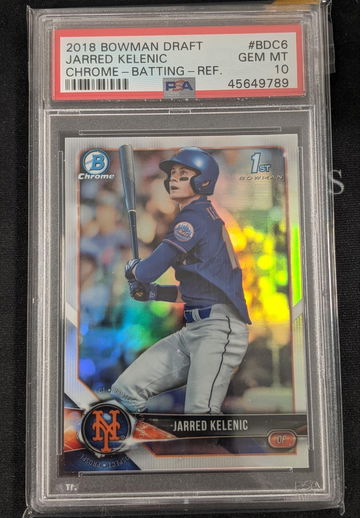 2018 Bowman Chrome Refractor Jarred Kelenic PSA 10