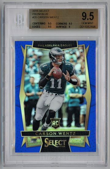 2016 Select Prizm Blue /149 Carson Wentz BGS 9.5 *******SALE PRICE*******