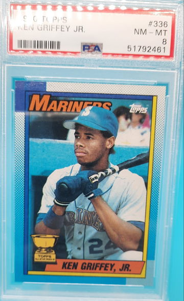 1990 topps #336 PSA 8 Ken Griffey Jr
