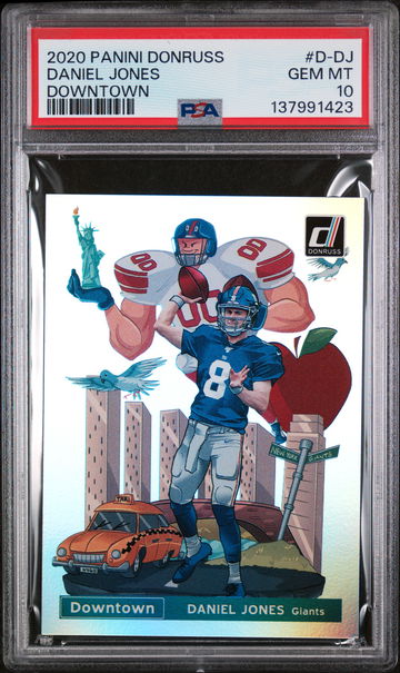 2020 Panini Donruss Downtown Daniel Jones #D-DJ PSA 10