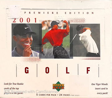 2001 Upper Deck Golf Factory Sealed Box (Hunt for Tiger!)